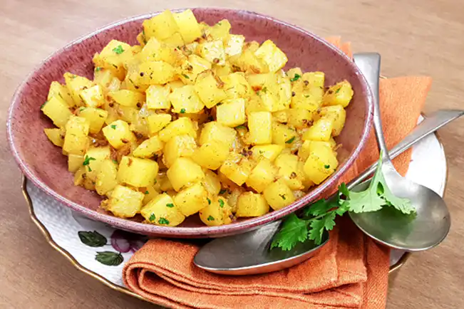 Maionese de batata com palmito