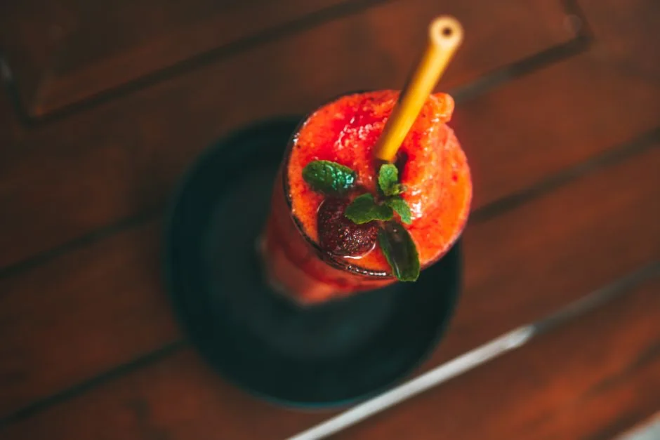 Foto da receita pronta de Batida de Morango sem Álcool