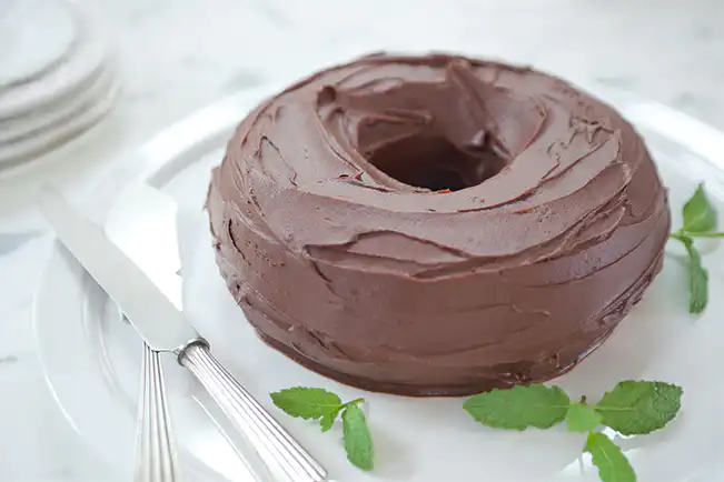 Panqueca americana com ganache