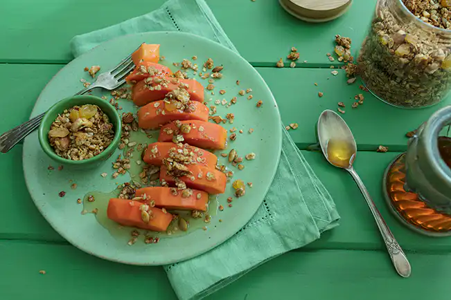Granola com amêndoas