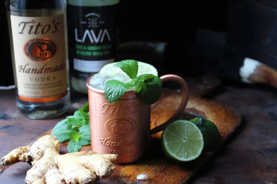 Foto da receita pronta de Mezcal Mule com Xarope de Agave e Gengibre