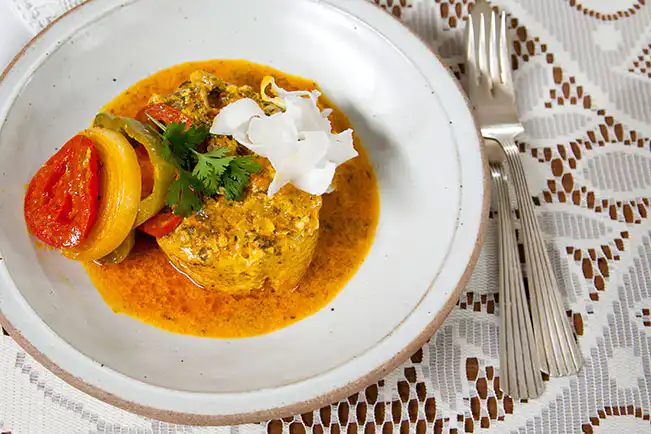 Moqueca de tilápia em postas