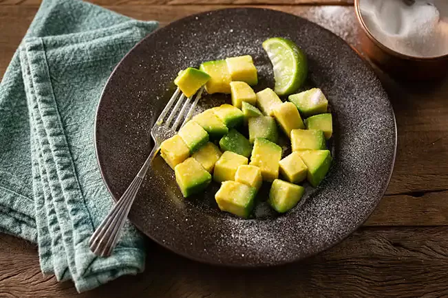 Receita de Abacate com limão e açúcar