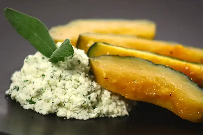 Receita de Abóbora assada com sálvia