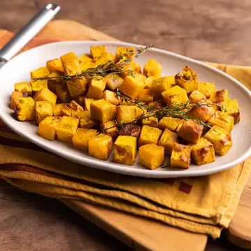 Abóbora assada com tomilho na Air Fryer da Rita Lobo