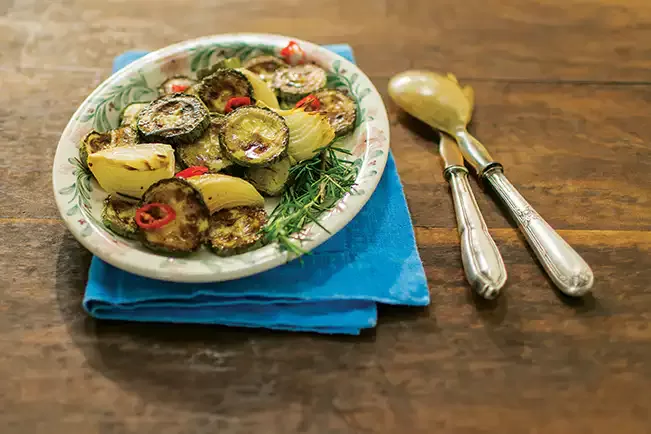 Receita de Abobrinha assada