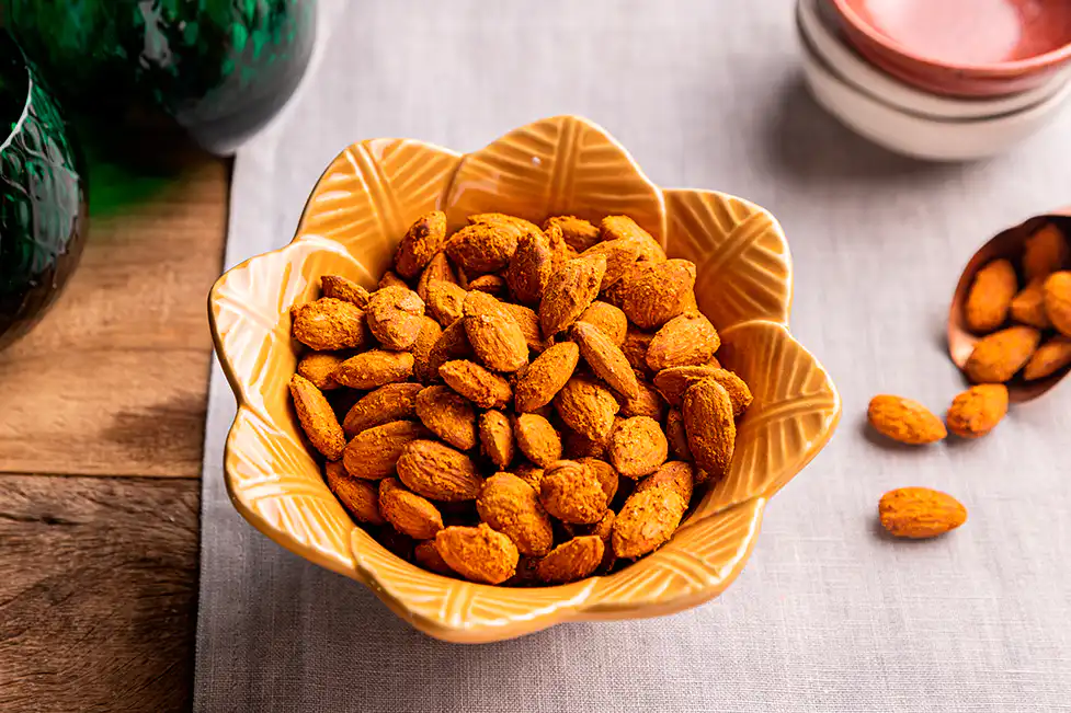 Amêndoa temperada com laranja
