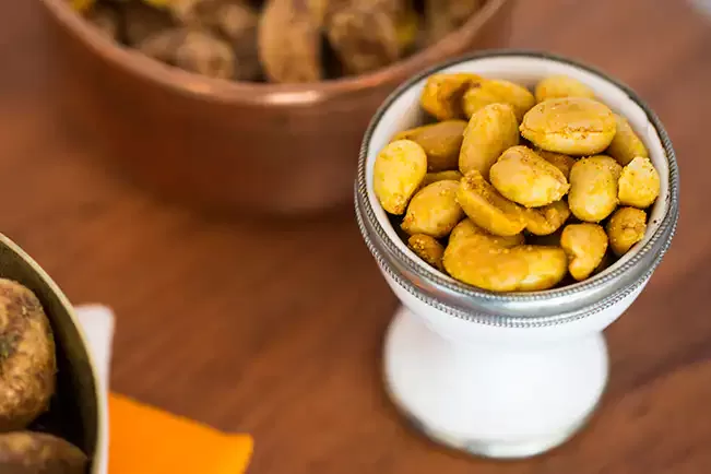 Receita de Amendoim temperado com cúrcuma