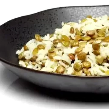 Arroz com lentilhas
