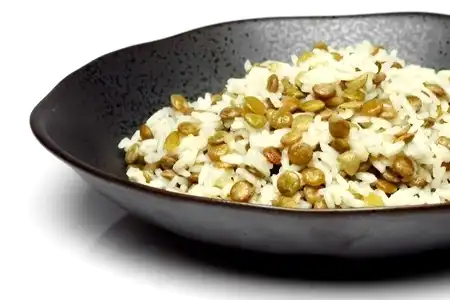 Arroz com lentilhas