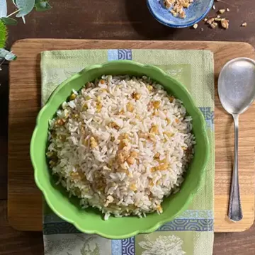 Arroz com nozes