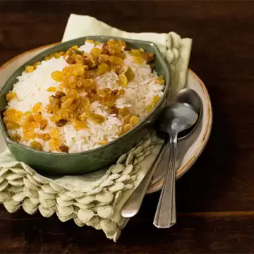 Arroz com passas