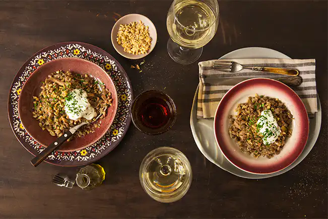 Arroz sírio com frango