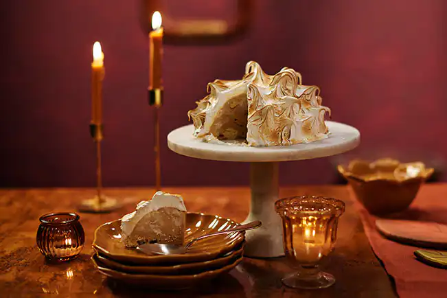 Baked Alaska de Panetone (reaproveitamento)