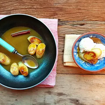 Banana flambada