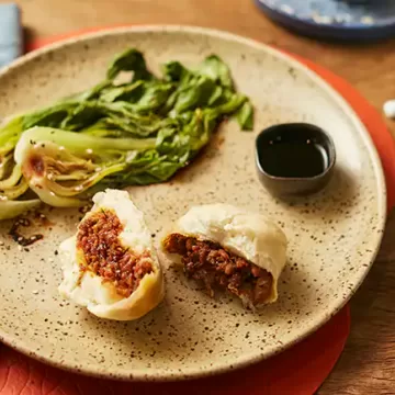 Bao recheado com porchetta