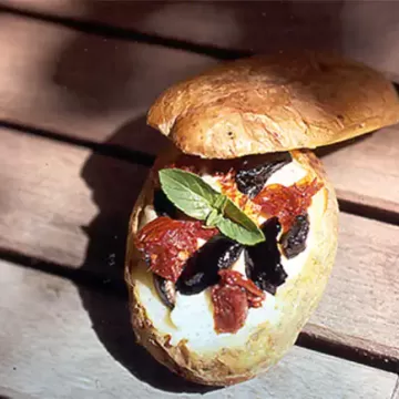 Batata assada à italiana