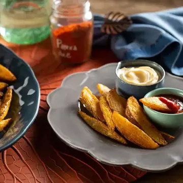 Batata assada com páprica