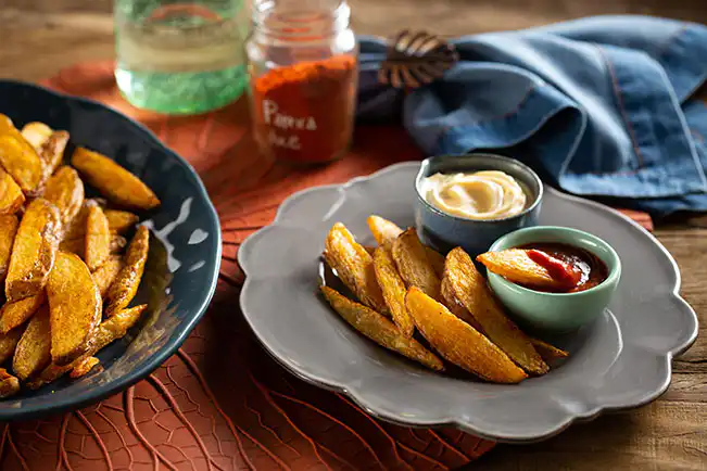 Batata assada com páprica