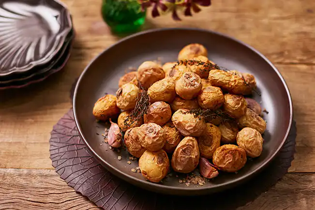 Batata assada no sal grosso