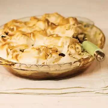 Batata-doce em calda com merengue