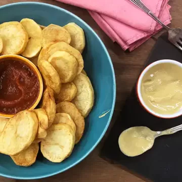 Batatas coradas