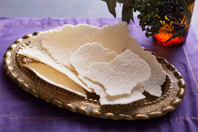 Beiju de tapioca com parmesão