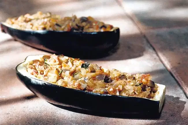 Receita de Berinjela recheada