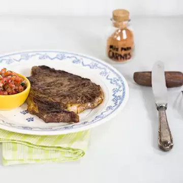 Bife grelhado com vinagrete