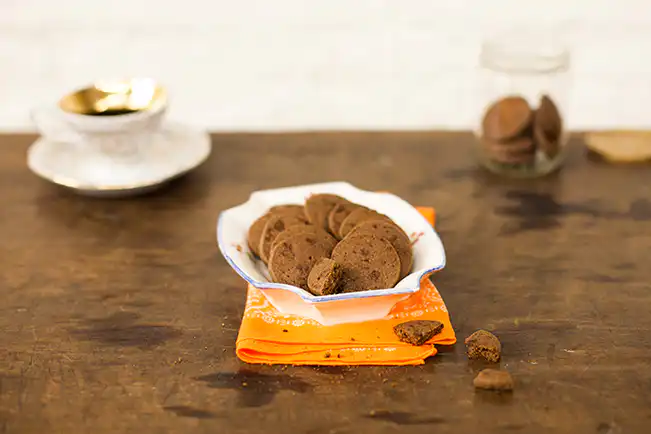 Biscoito de chocolate duplo