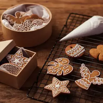 Biscoito de gengibre natalino