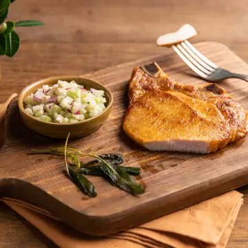 Bisteca grelhada com páprica e sálvia