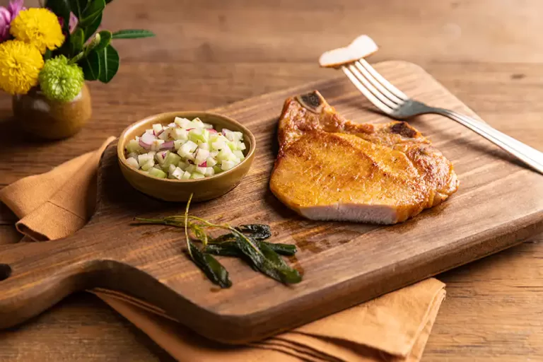 Receita de Bisteca grelhada com páprica e sálvia