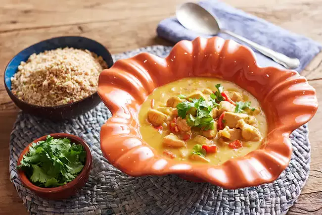 Receita de Bobó de frango com inhame
