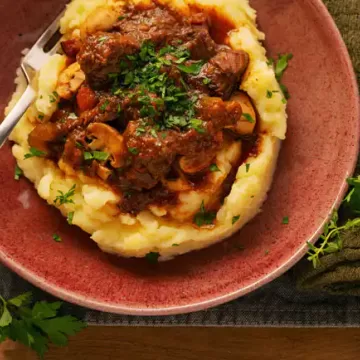 Boeuf bourguignon na pressão