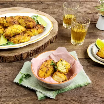 Bolinho de bacalhau na Air Fryer da Rita Lobo