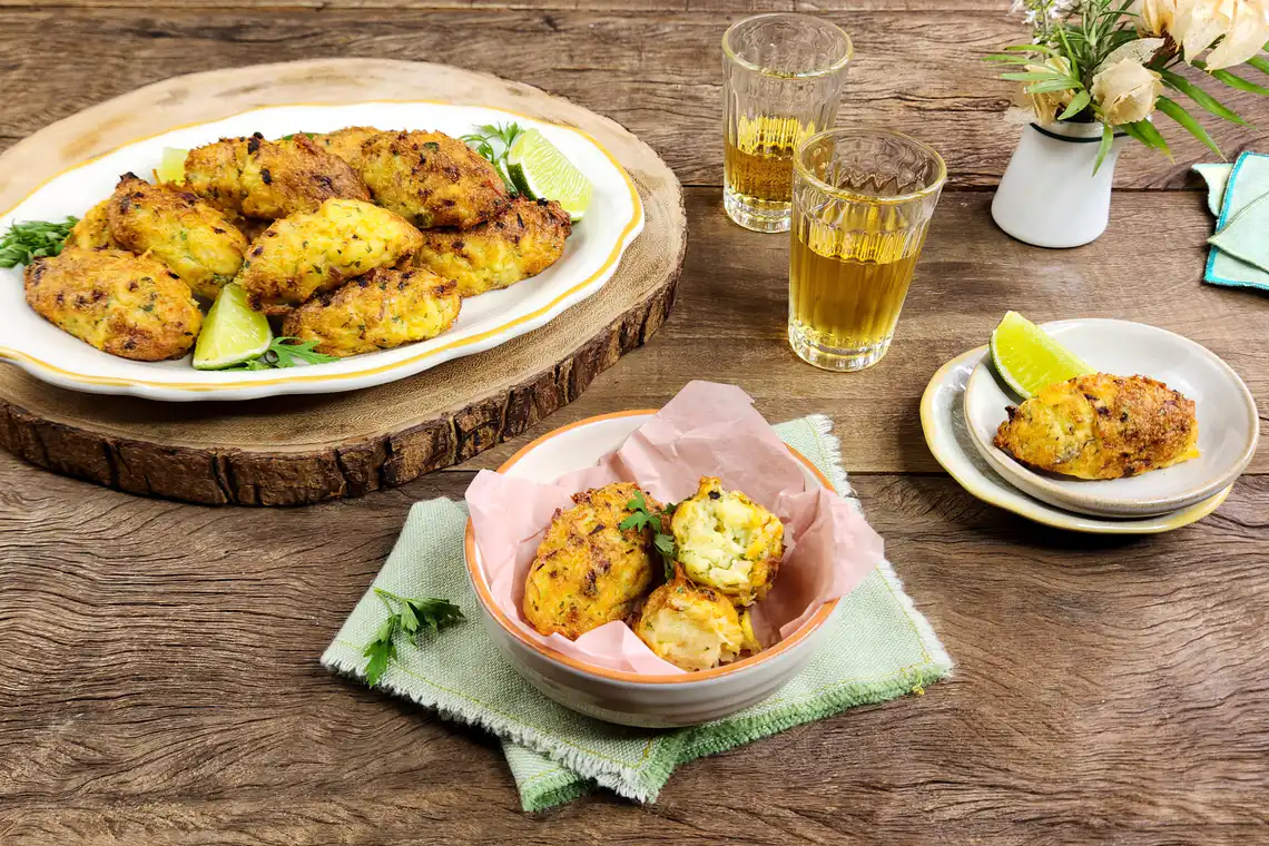 Bolinho de bacalhau na Air Fryer da Rita Lobo