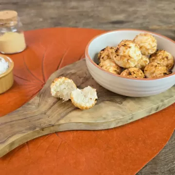 Bolinho de tapioca com coco e gengibre na Air Fryer da Rita Lobo