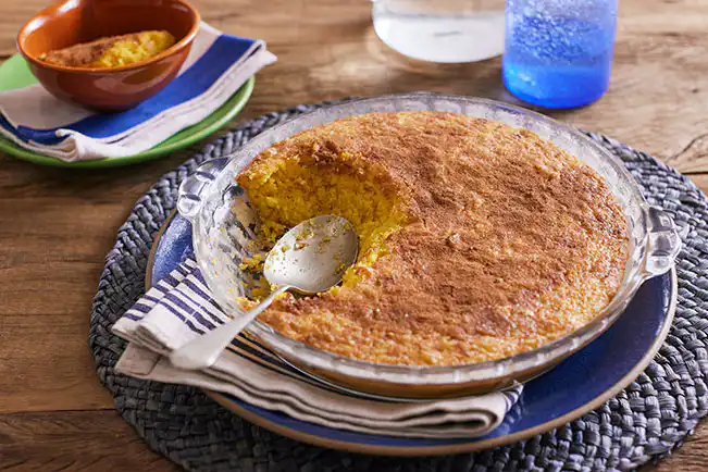 Bolo de curau cremoso