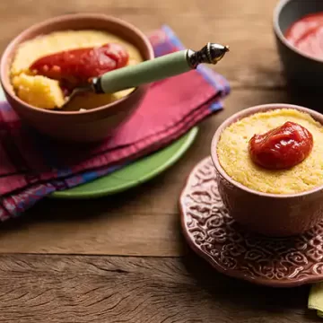 Bolo de cuscuz com coco, de micro-ondas (reaproveitamento)
