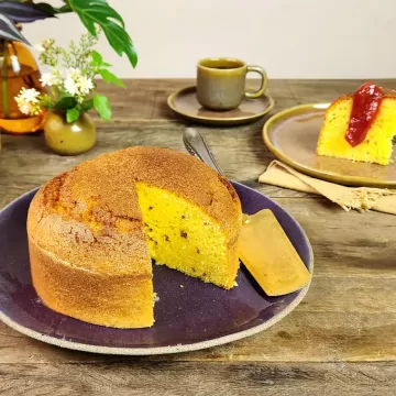 Bolo de Fubá na Air Fryer da Rita Lobo