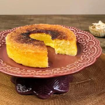 Bolo de mandioca com coco na Air Fryer da Rita Lobo
