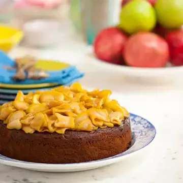 Bolo de mel e maçã