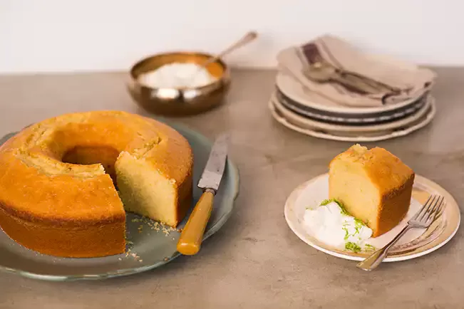 Receita de Bolo delícia de limão