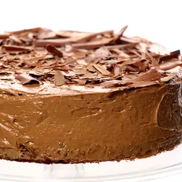 Bolo em camadas de chocolate