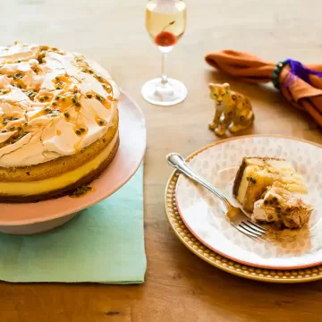 Bolo suspiro com maracujá