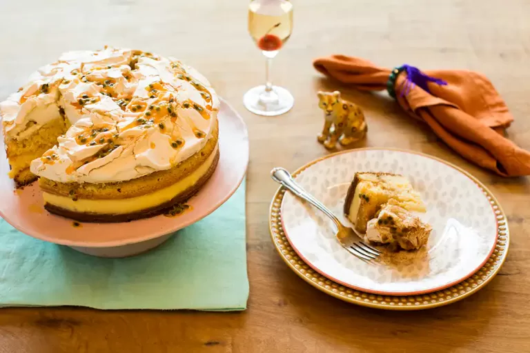 Receita de Bolo suspiro com maracujá