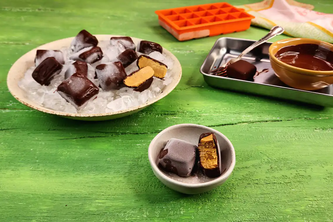 Bombom de sorvete de doce de leite