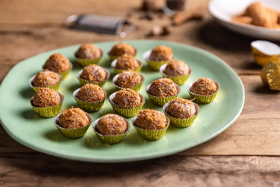 Brigadeiro de abóbora com especiarias