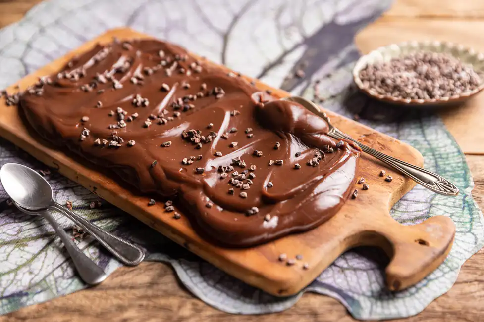 Brigadeiro de colher com chocolate amargo